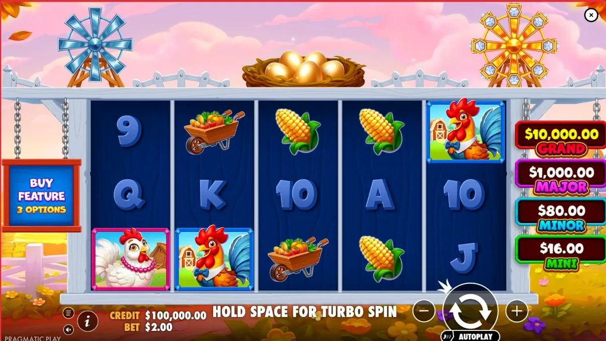 Tampilan visual ceria dari slot Better Barn House Bonanza dengan latar belakang peternakan kartun.